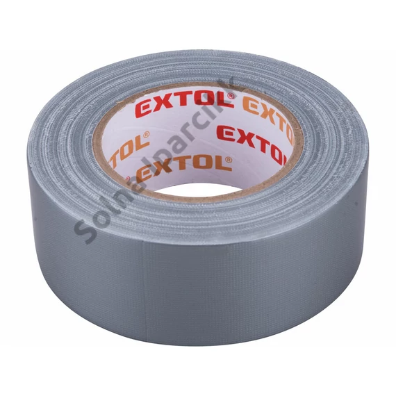 EXTOL PREMIUM ragasztószalag textiles, szürke, 50mm×50m (hobby szalag / duckt tape)