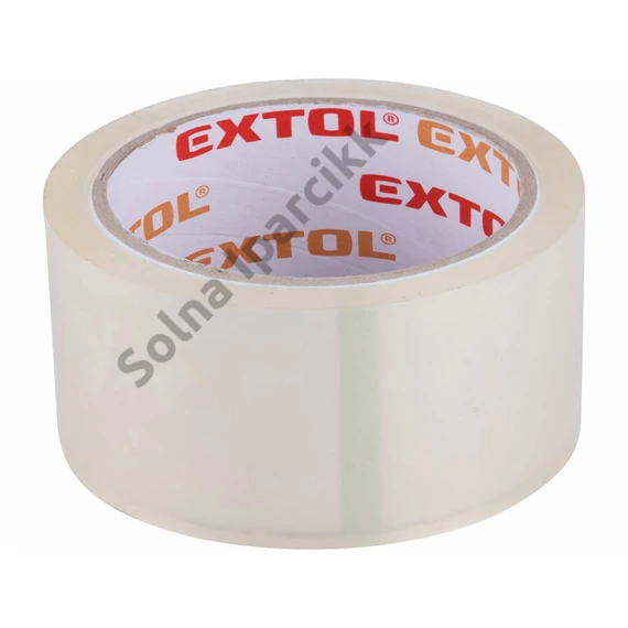 EXTOL CRAFT ragasztószalag áttetsző, csendes lefutású (low noise) 48mm×40m, vastagság: 0,046mm