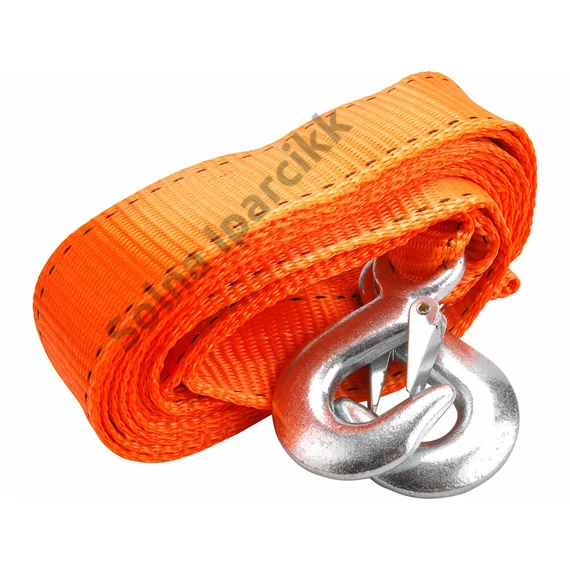 EXTOL PREMIUM  vontató heveder, max.2800kg; 4m×50mm, 2 db kovácsolt kampóval