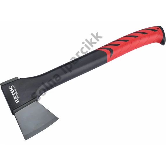 EXTOL PREMIUM Balta, nylon nyél 650 g, 360 mm hosszú hajlított nyél, TPR gumis markolat
