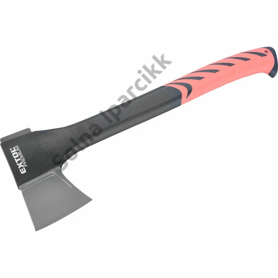 EXTOL PREMIUM Hasító fejsze, ékes, nylon nyél 950 g, 450 mm hosszú hajlított nyél, TPR gumis markolat
