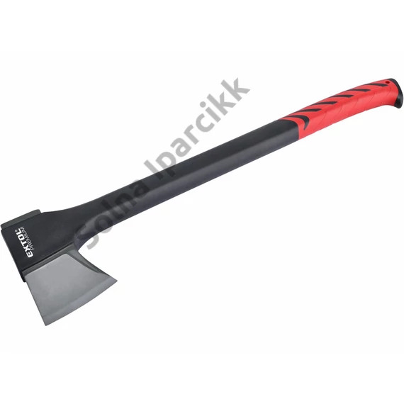 EXTOL PREMIUM Hasító fejsze, ékes, nylon nyél 1250 g, 600 mm hosszú hajlított nyél, TPR gumis markolat