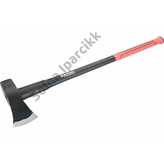 EXTOL PREMIUM Hasító fejsze, üvegszálas nyél 4000g, nylon erősítéssel, 910 mm hosszú, TPR gumis markolat