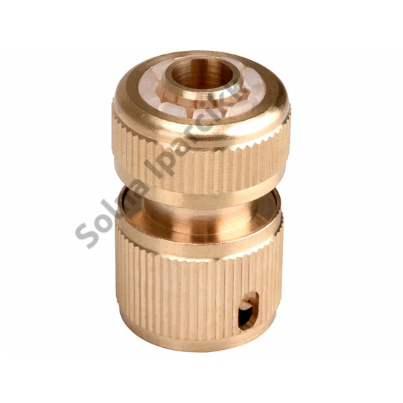 EXTOL PREMIUM  gyorscsatlakozó, réz; 1/2", stoppos
