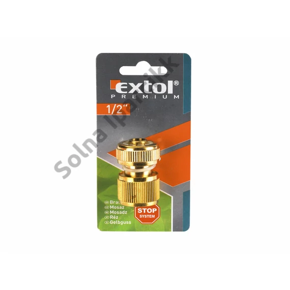 EXTOL PREMIUM  gyorscsatlakozó, réz; 1/2