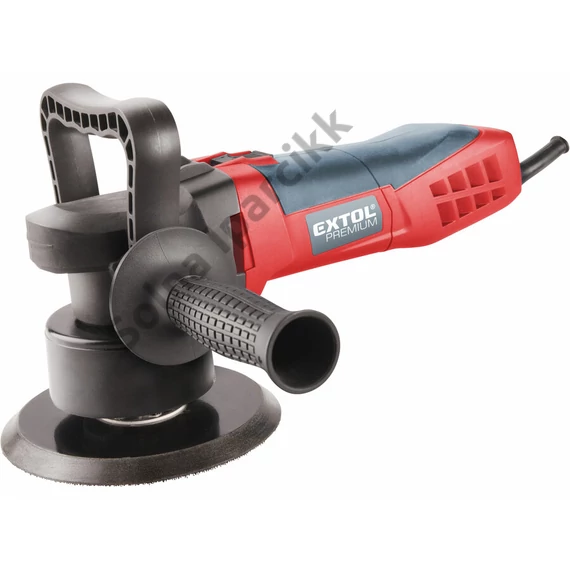 EXTOL PREMIUM  sarok-polírozógép 150mm, 600W; szabályozható fordulatszám: 1500-6800 ford/perc, lágy indítású, papír doboz