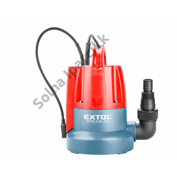 EXTOL PREMIUM  búvárszivattyú tiszta vízhez, szenzoros úszókapcsolóval, 400W, szállító teljesítmény: 8m3/h, max. száll. 7 m