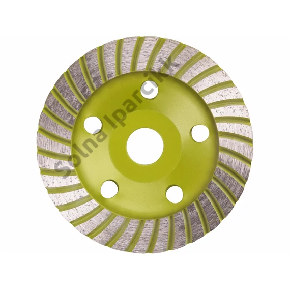 EXTOL CRAFT gyémántcsiszoló korong; 125mm×22,2mm, Turbo/lamellás jellegű