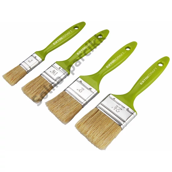 EXTOL CRAFT Lapos ecset, 4db-os készlet, 25-38-50-63mm