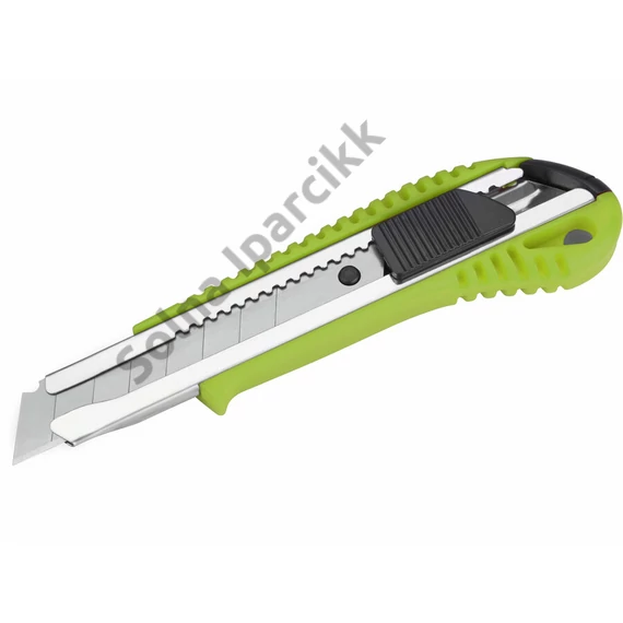 EXTOL CRAFT tapétavágó kés, 18mm, fémházas, autolock ; pótpenge: 9123A (10db) 9134 (horgas törhető-5db)