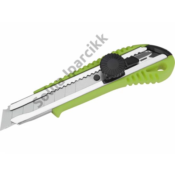 EXTOL CRAFT tapétavágó kés, 18mm, fémház, csavaros rögz. autolock ; bliszteren, pótpenge: 9123A (10db) 9134 (horgas törhető-5db)