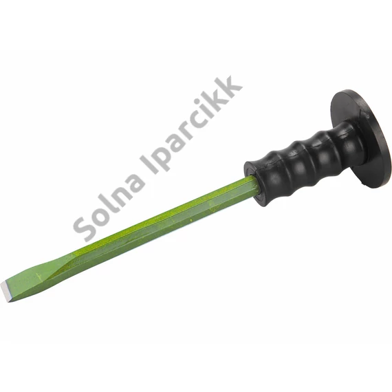 EXTOL CRAFT Lapos véső műanyag kézvédővel, 300x16mm
