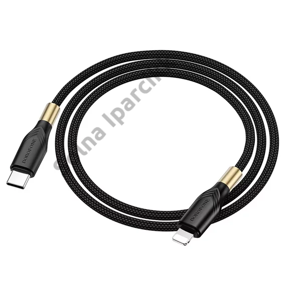 Borofone BX92 USB-C- Lightning kábel 1m 20W – fekete