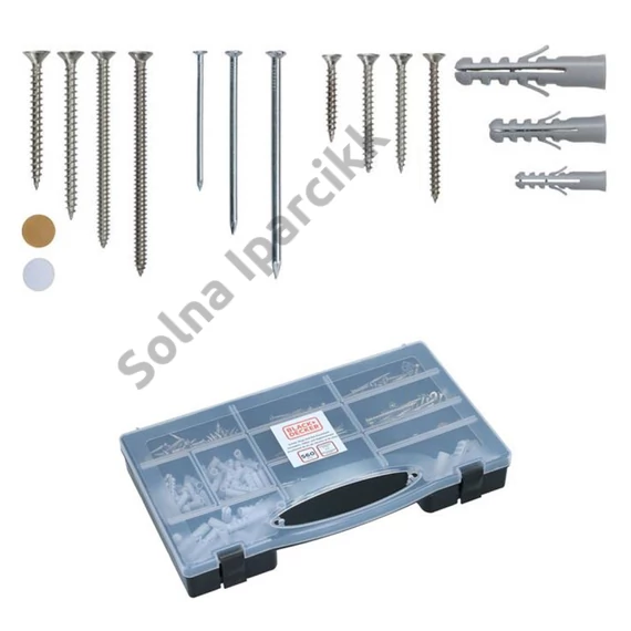 Csavar tipli szög készlet 560db Black&Decker