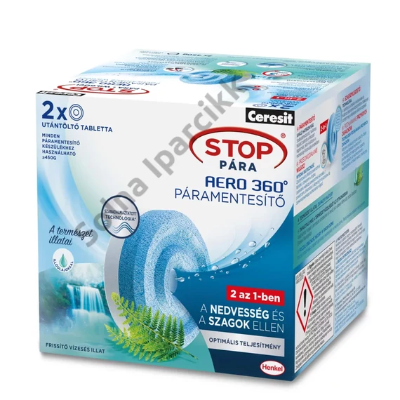 Ceresit Stop Pára utántöltő tabletta - "Frissítő vízesés" - 2 x 450 g, H2629464
