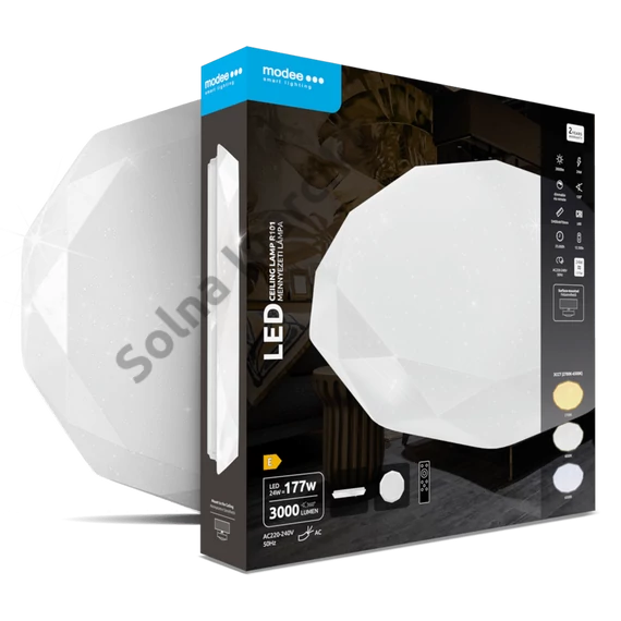 Modee Mennyezeti LED Lámpa 24W 3CCT D400x70mm + rem. R101 (3000 lumen) ERP