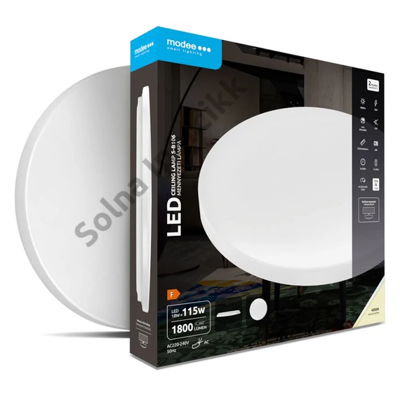 Modee Mennyezeti LED Lámpa 18W 4000K D330x60mm S-B106 (1800 lumen) ERP