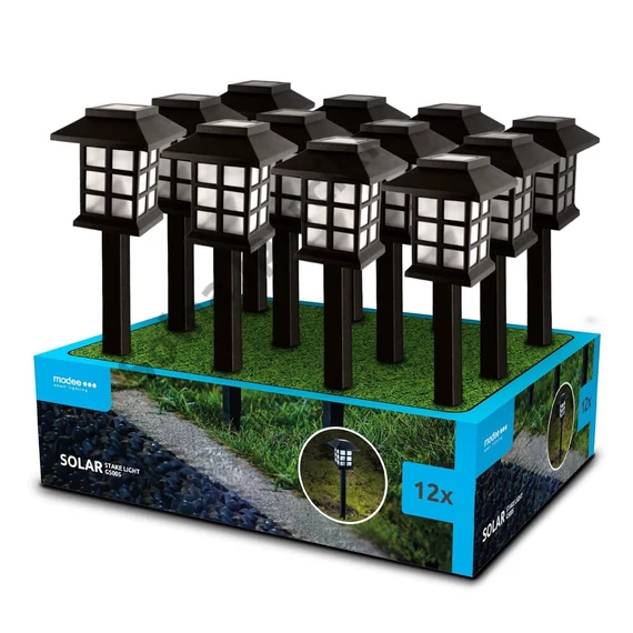 Modee Lighting LED Szolár Napelemes Leszúrható Lámpa GS005 (38cm) (12db/display)