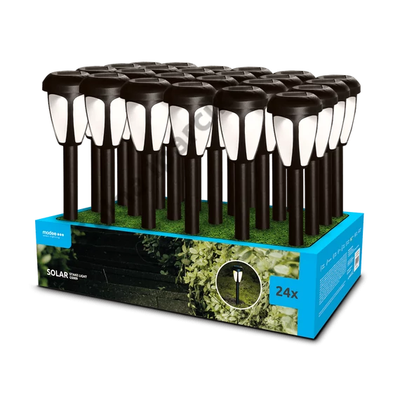 Modee Lighting LED Szolár Napelemes Leszúrható Lámpa GS009 (39cm) (24db/display)