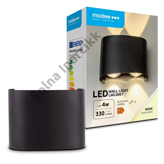 Modee LED Fali Lámpa (LWL0001) 4W IP65 98x75x40mm 4000K (330 lumen)