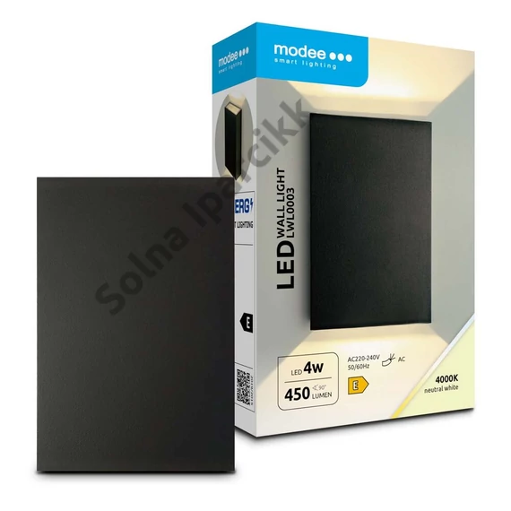 Modee LED Fali Lámpa (LWL0003) 4W IP65 83x123x30mm 4000K (450 lumen)