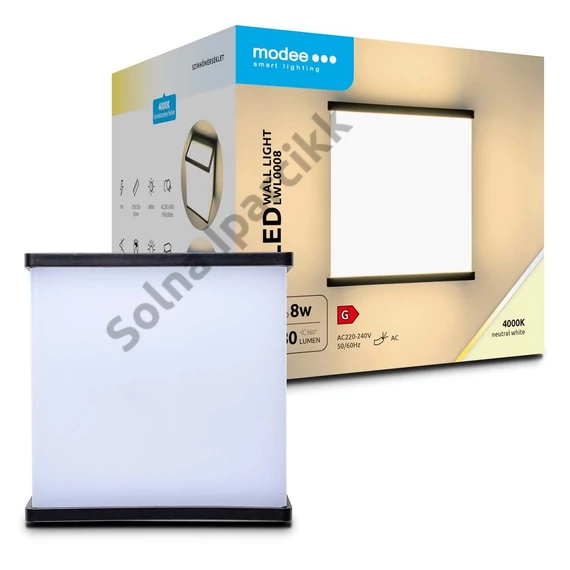 Modee LED Fali Lámpa (LWL0008) 8W IP65 120x120x92mm 4000K (680 lumen)
