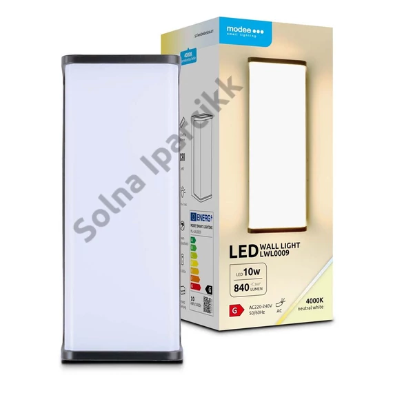 Modee LED Fali Lámpa (LWL0009) 10W IP65 200x85x80mm 4000K (840 lumen)