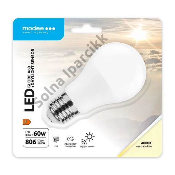Modee LED Smart (DL Sensor) Globe (Gömb) A60 8,8W E27 200° 4000K (806 lumen)