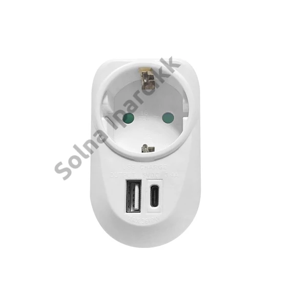 Technik Professional Elosztó Fali 1 utas + USB-A+C 16A