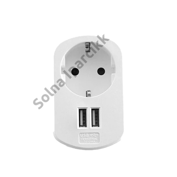 Technik Professional Elosztó Fali 1 utas + 2xUSB 16A