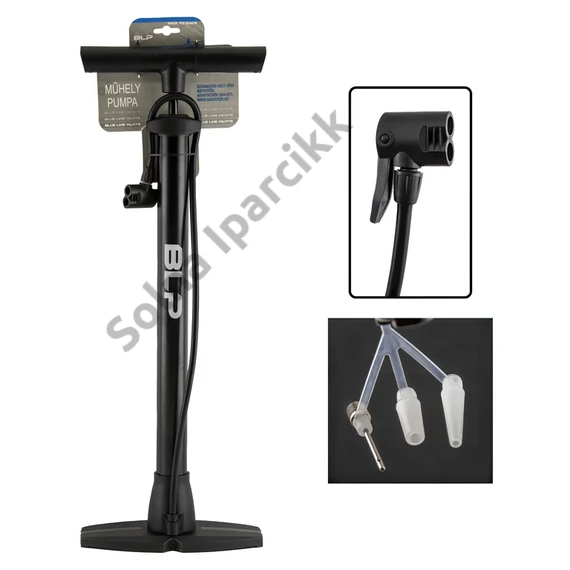 Pumpa műhely acél autós BLP duplafej (AV/DV/FV/2 matrac/foci) 60cm