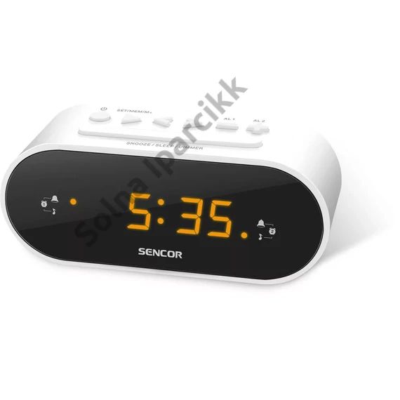 Sencor SRC 1100 W rádiós ébresztőóra - fehér