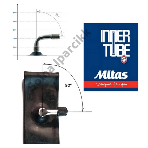 10x1,75-2,00 SV90/90 (47/54-152) MITAS tömlő /90° hajlított fém szelep