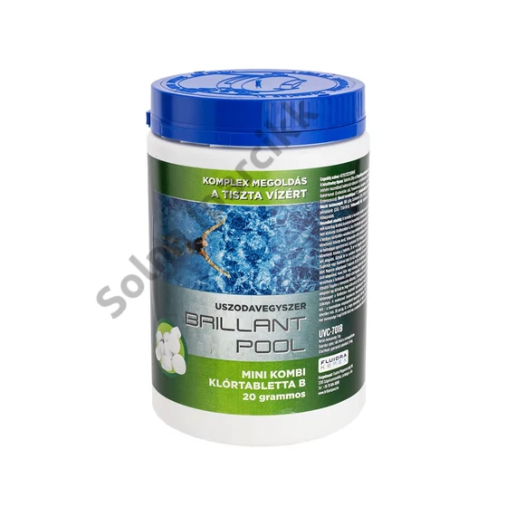Klórtabletta medencéhez 20gr-os 1,0kg Mini kombiklór Brillant Pool