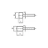 Kép 2/2 - WEILER / SWATYCOMET Csapos csiszolókő, hengeres rózsaszín 20x32xS6 4A60P4V F52B