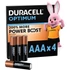 Kép 2/2 - DURACELL Optimum, alkáli elem, AAA Boost, 4 db