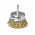 Kép 1/2 - EXTOL CRAFT drótcsiszoló fazékkefe, csapos; 63mm, O 6mm-es csap, fúróba fogható, hullámos szálú, rezezett acél, max 4500 ford/perc