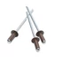 Kép 1/2 - Csokibarna 3.2x8 mm alu-acél fgf.nyitott húzószegecs 
