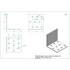 Perforált sarokösszekötő 60x60x60 mm, lv: 2 mm 