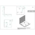 Kép 2/2 - Perforált sarokösszekötő 40x40x40 mm, lv: 2 mm 
