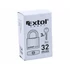 EXTOL CRAFT  lakat, vas, 3 kulccsal, dobozban ; 32mm