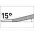 Kép 2/2 - EXTOL PREMIUM betonvéső lapos, hajlított, akasztóval, SDS PLUS; 250/60mm
