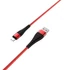 Kép 2/2 - Borofone BX32 Lightning töltő és adatkábel 1m, 2.4A, törésgátlóval, piros